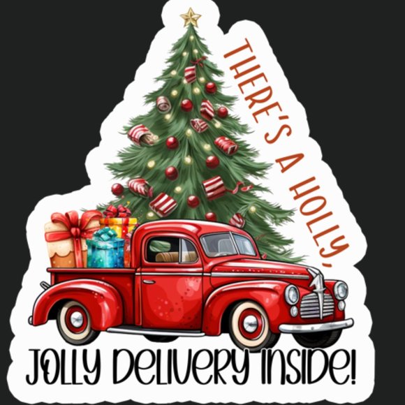 Two pages Christmas thank you stickers matte finish - Picture 1 of 1